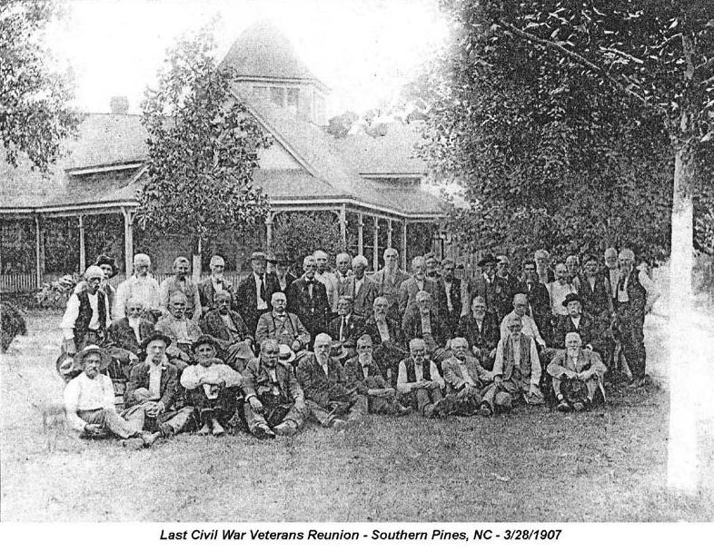 Moore County NC Civil War Veterans Reunion - 1906