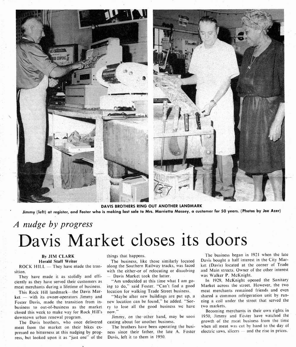 Article - Davis Market Closes