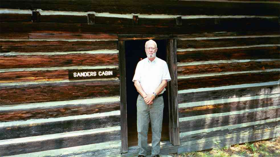 Ed at cabin